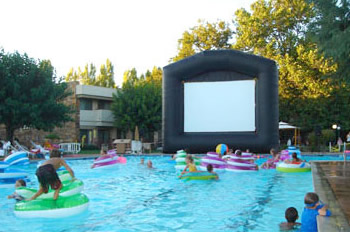 Inflatable Screen Rentals for Drive-In Movies or Dive-In Movies