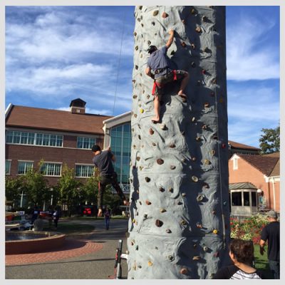 portable rock wall rental