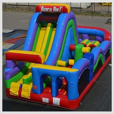 inflatable obstacle course rental radical jr