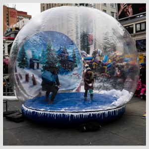 Inflatable snow globe for rent