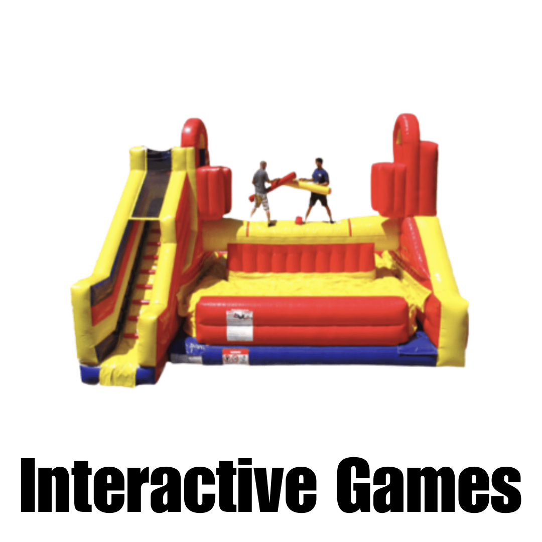 Interactive inflatable game rentals for parties, school events, and corporate team building.